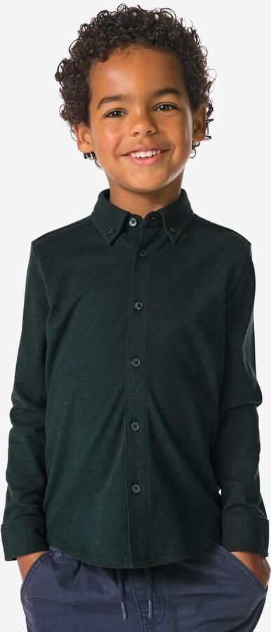 HEMA Kinderoverhemd Katoen Groen (groen)