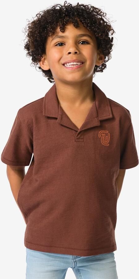 HEMA Kinderpolo Bruin (bruin)