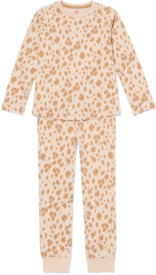 HEMA Kinderpyjama Luipaard Beige (beige)