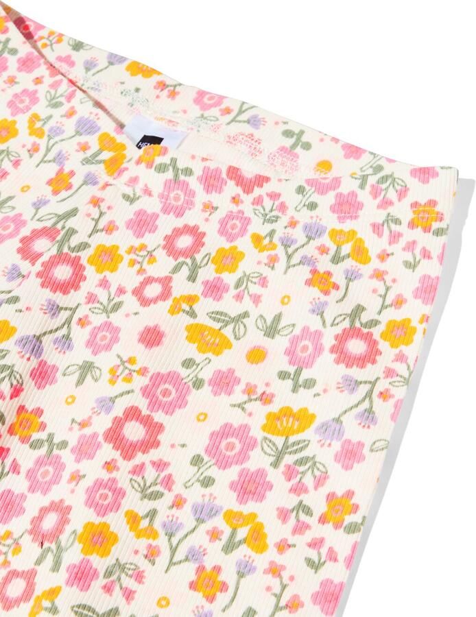 HEMA Kinderpyjama Rib Bloemen Multicolor (multicolor) - Foto 2