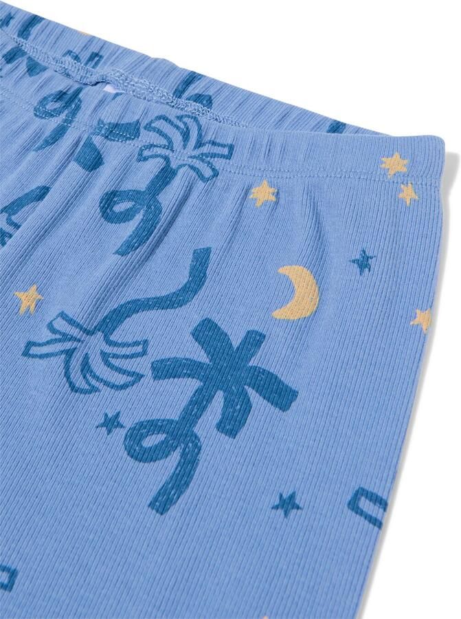 HEMA Kinderpyjama Rib Palmen Blauw (blauw) - Foto 2