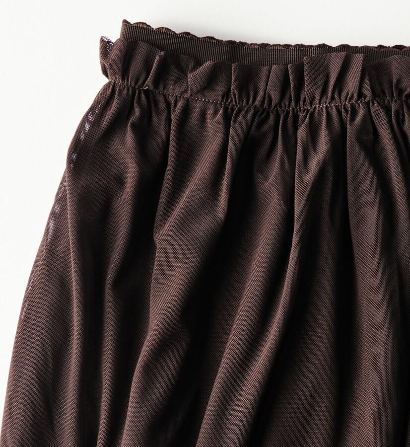 HEMA Kinderrok A-lijn Tule Chocoladebruin - Foto 2