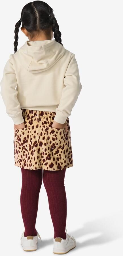 HEMA Kinderrok Corduroy Dierenprint Zand (zand)