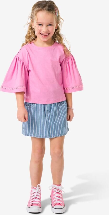 HEMA Kinderrok Strepen Lichtblauw (lichtblauw)