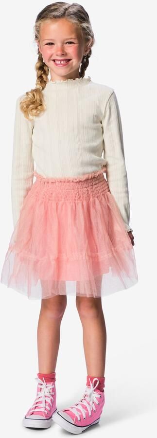 HEMA Kinderrok Wijd Mesh Roze (roze)