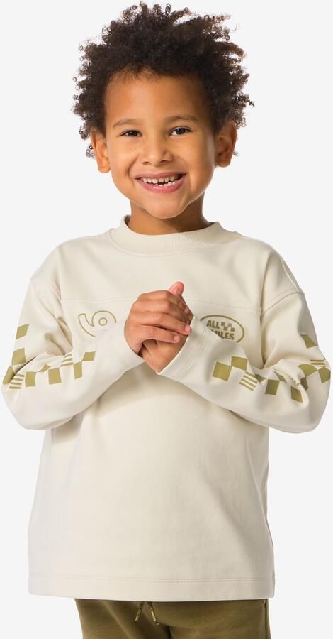 HEMA Kindershirt Opdruk Ecru (ecru) - Foto 2