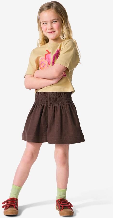 HEMA Kindershort Jersey Donkerbruin (donkerbruin) - Foto 2