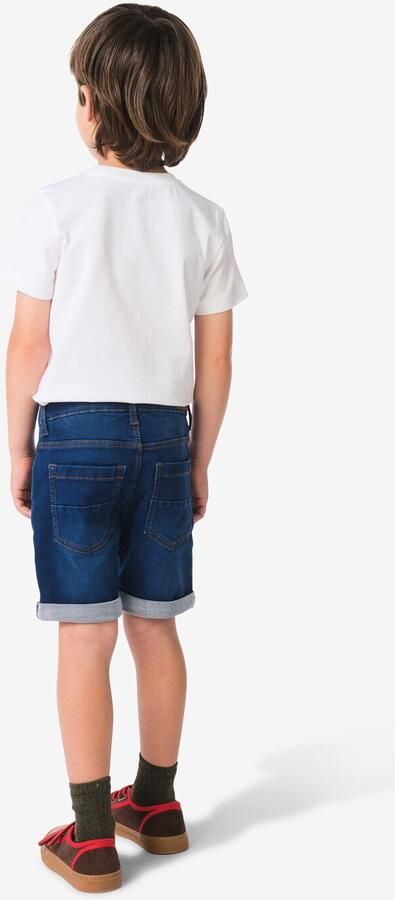 HEMA Kindershort Jogdenim Donkerblauw (donkerblauw) - Foto 2