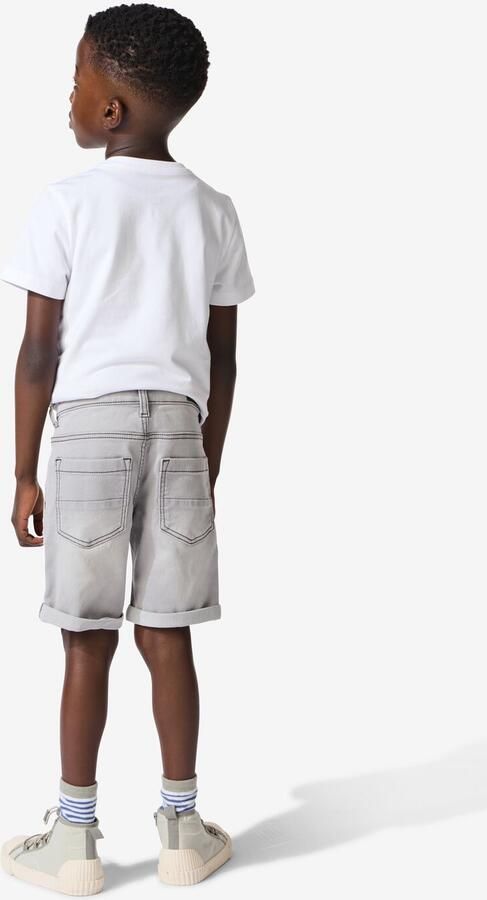 HEMA Kindershort Jogdenim Grijs (grijs) - Foto 3