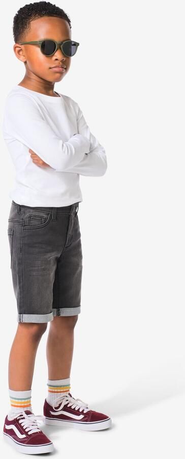 HEMA Kindershort Jogdenim Zwart (zwart) - Foto 2
