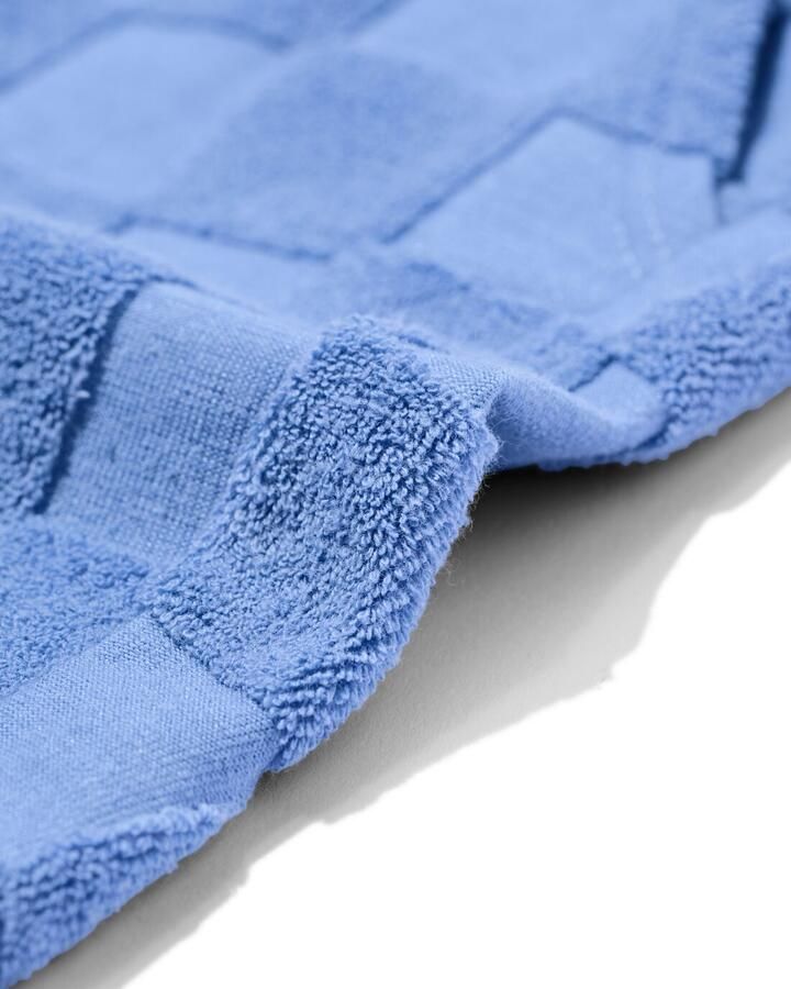 HEMA Kindershort Regular Fit Badstof Blokken Blauw (blauw) - Foto 2