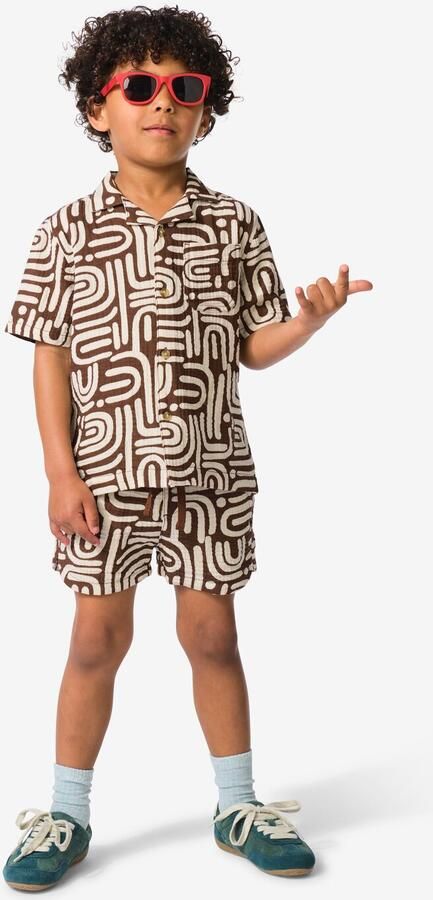 HEMA Kindershort Regular Fit Bruin (bruin)