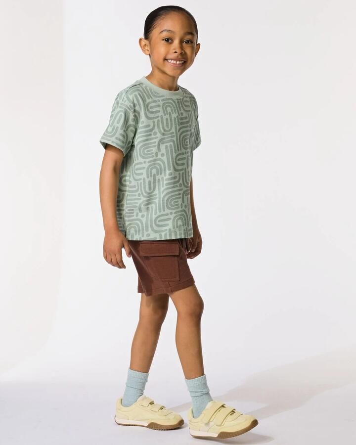 HEMA Kindershort Regular Fit Cargo Bruin (bruin)