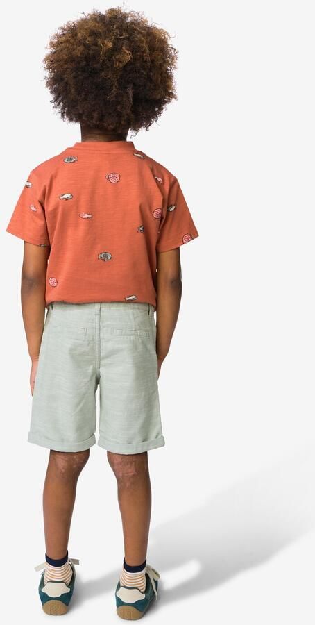 HEMA Kindershort Regular Fit Groen (groen) - Foto 2