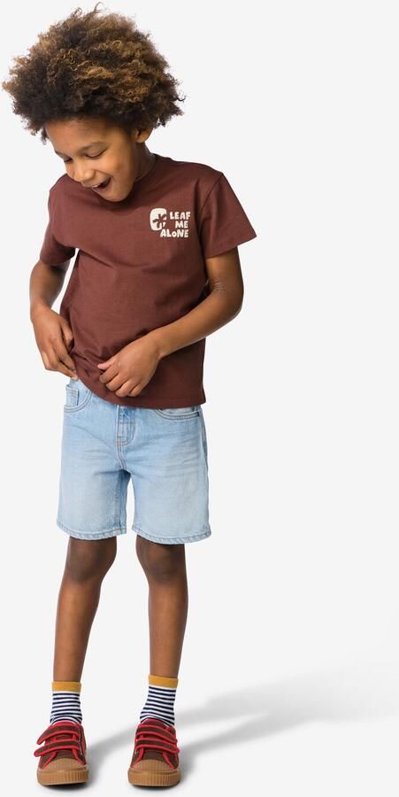 HEMA Kindershort Regular Fit Lichtblauw (lichtblauw)