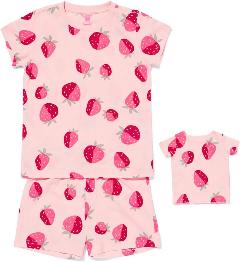 HEMA Kindershortama Aardbeien Roze (roze) - Foto 2