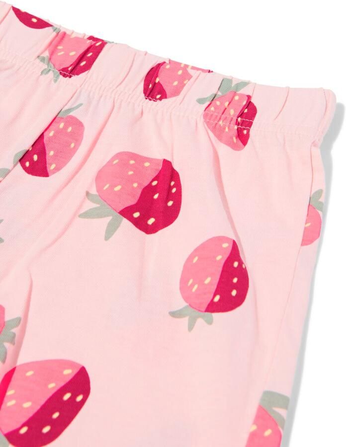 HEMA Kindershortama Aardbeien Roze (roze)