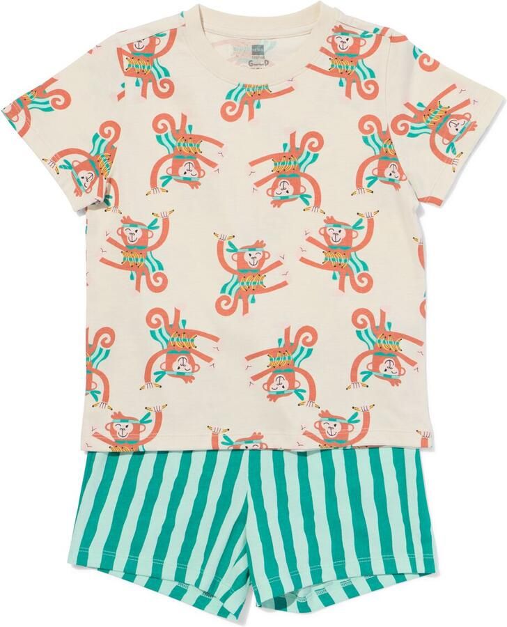 HEMA Kindershortama Dieren Gebroken Wit (gebroken wit) - Foto 2
