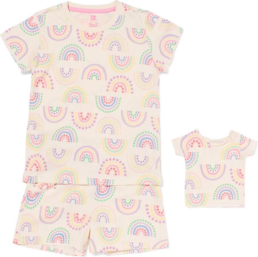 HEMA Kindershortama Regenboog Met Poppenpyjama Multi (multi) - Foto 2