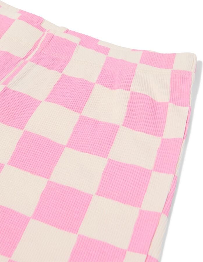 HEMA Kindershortama Rib Ruiten Roze (roze)