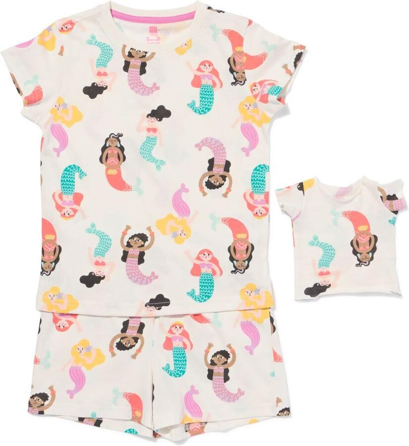 HEMA Kindershortama Zeemeermin Gebroken Wit (gebroken wit) - Foto 2