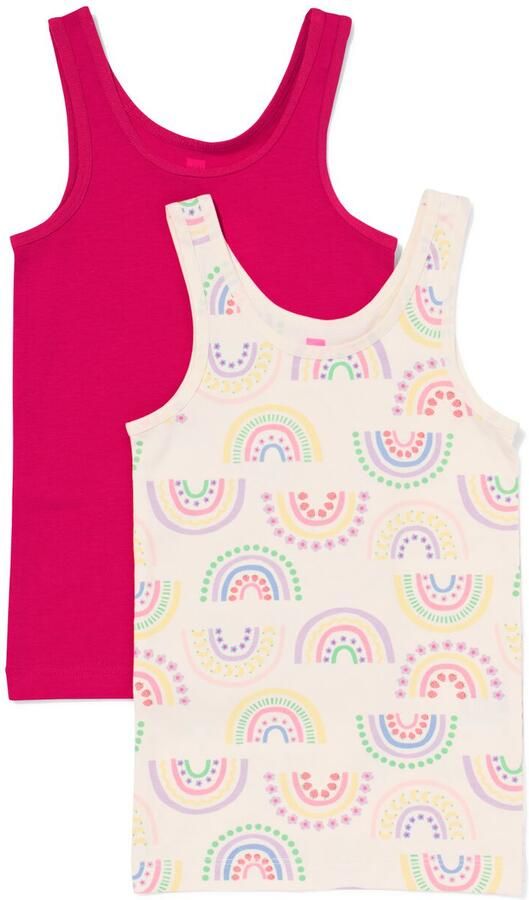 HEMA Kindersinglets Regenboog 2 Stuks Multi (multi)