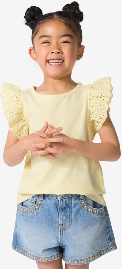 HEMA Kindersinglets Tricot Geborduurd 2 Stuks Roze (roze) - Foto 2