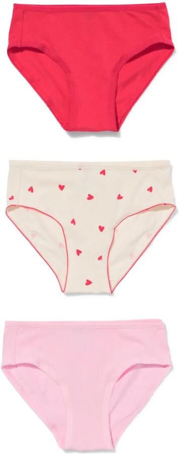 HEMA Kinderslips Harten 3 Stuks Roze (roze)