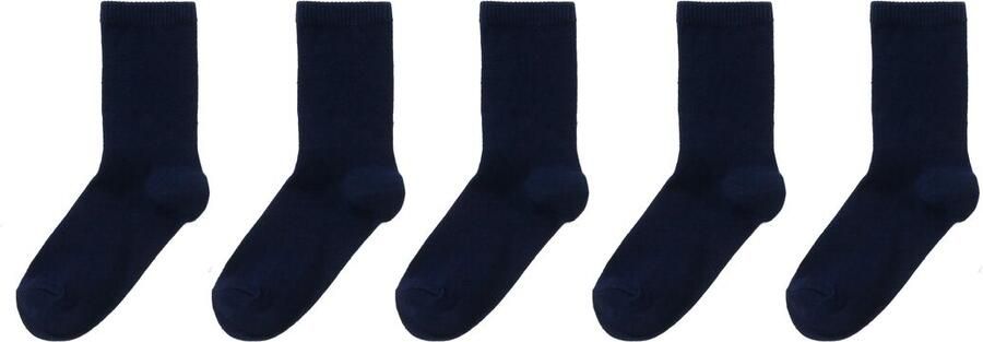 HEMA Kindersokken- 5 Paar Donkerblauw (donkerblauw)
