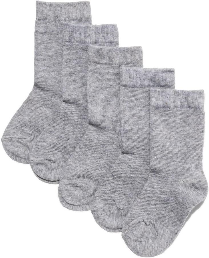 HEMA Kindersokken 5 Paar Grijsmelange (grijsmelange)