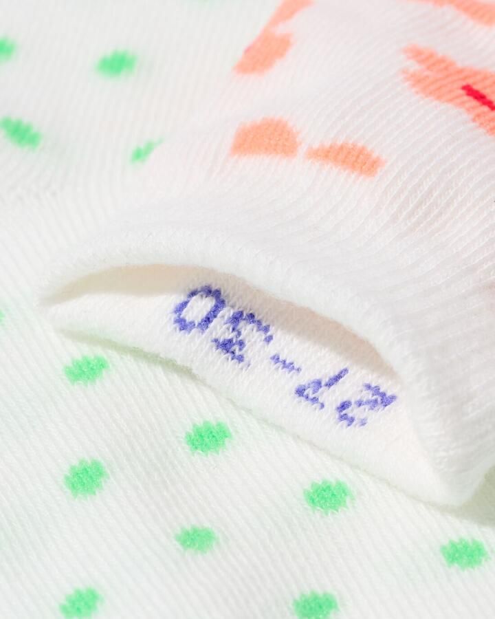 HEMA Kindersokken Bloemen 5 Paar Wit (wit)