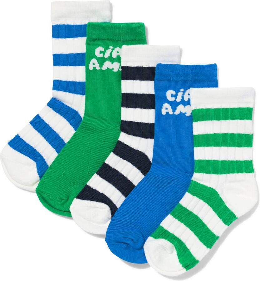 HEMA Kindersokken Ciao Amici 5 Paar Groen (groen)