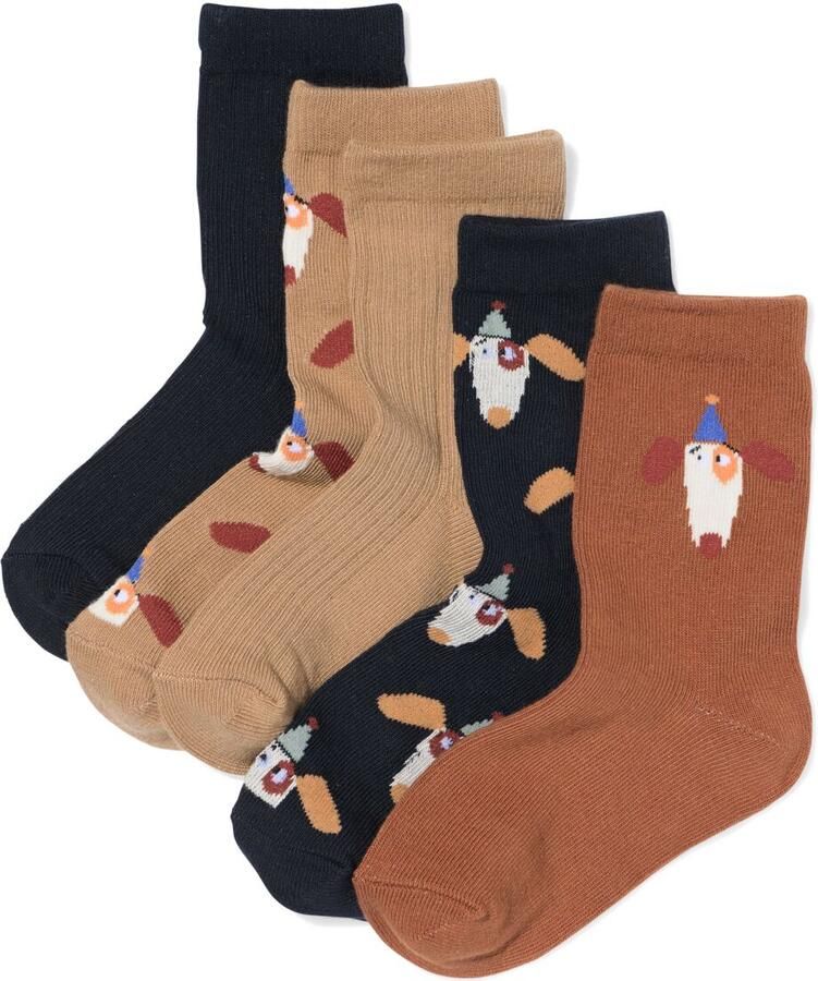 HEMA Kindersokken Hond 5 Paar Lichtbruin (lichtbruin) - Foto 3