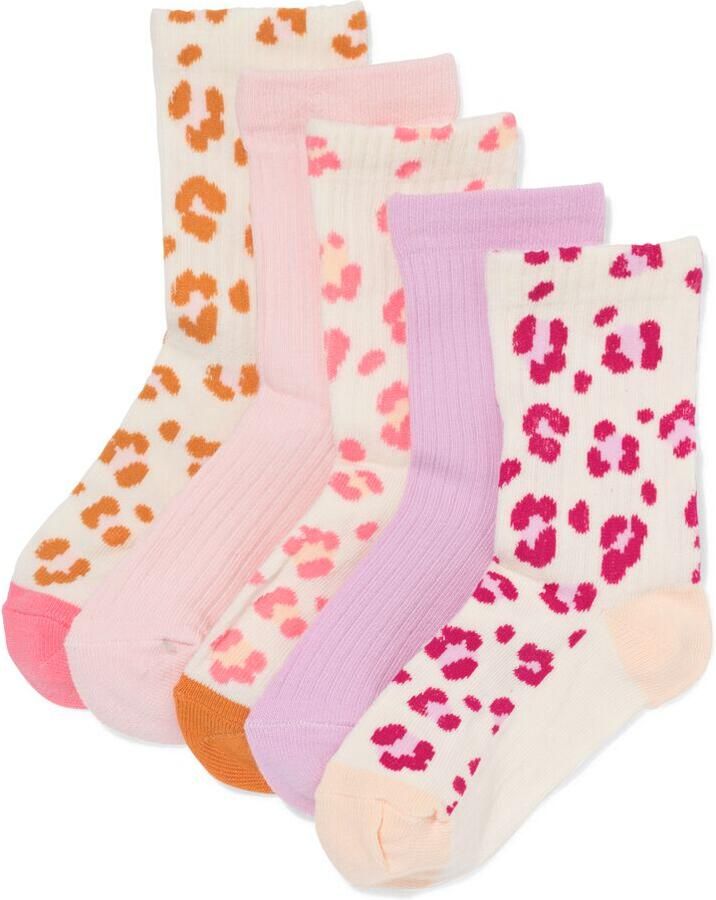 HEMA Kindersokken Panter 5 Paar Multicolor (multicolor)