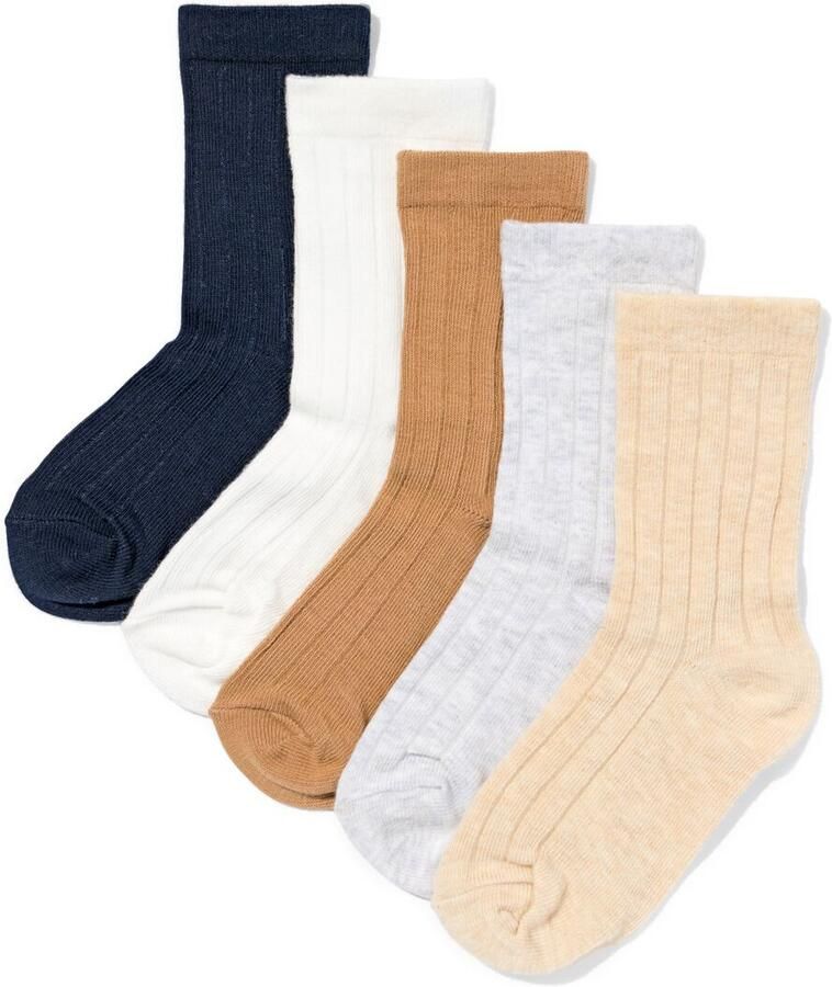 HEMA Kindersokken Rib 5 Paar Multicolor (multicolor) - Foto 2