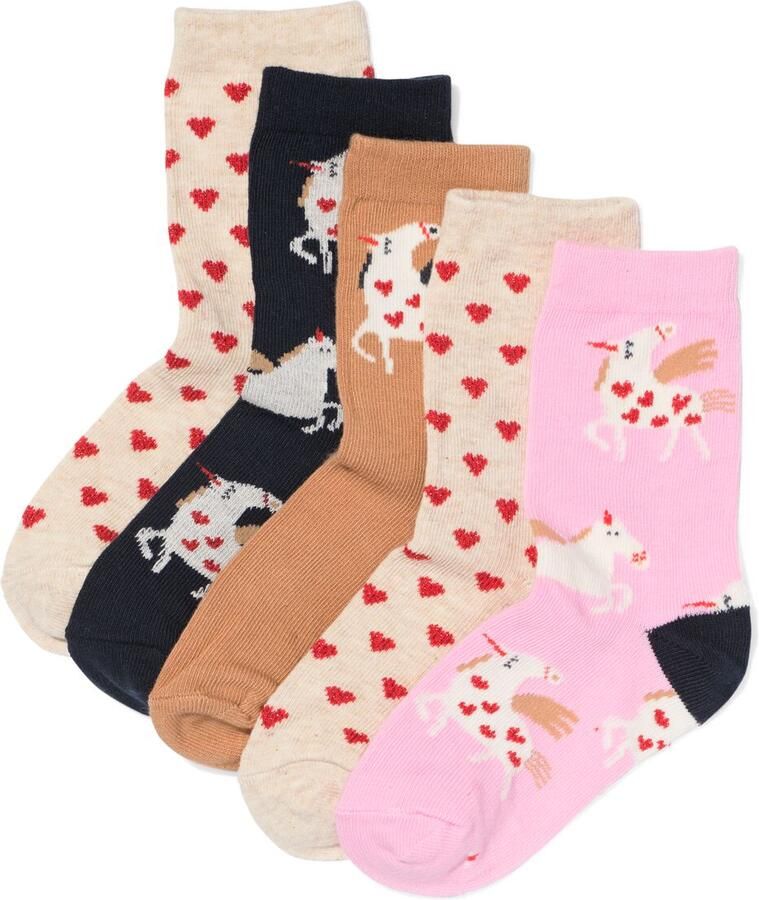 HEMA Kindersokken Sprookje 5 Paar Donkerblauw (donkerblauw) - Foto 2