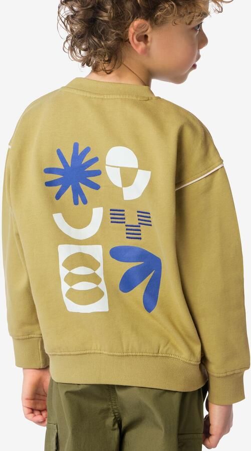 HEMA Kindersweater Grafisch Olijf (olijf)