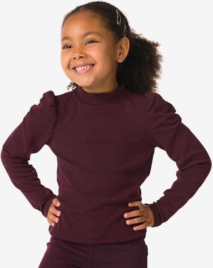 HEMA Kindertop Glitter Bordeauxrood (bordeauxrood) - Foto 2