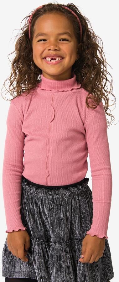 HEMA Kindertop Rib Glitter Roze (roze) - Foto 2