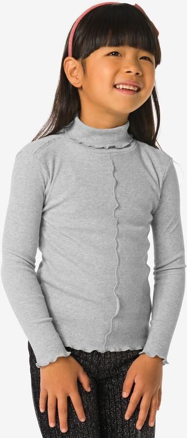 HEMA Kindertop Rib Glitter Zilver (zilver) - Foto 2