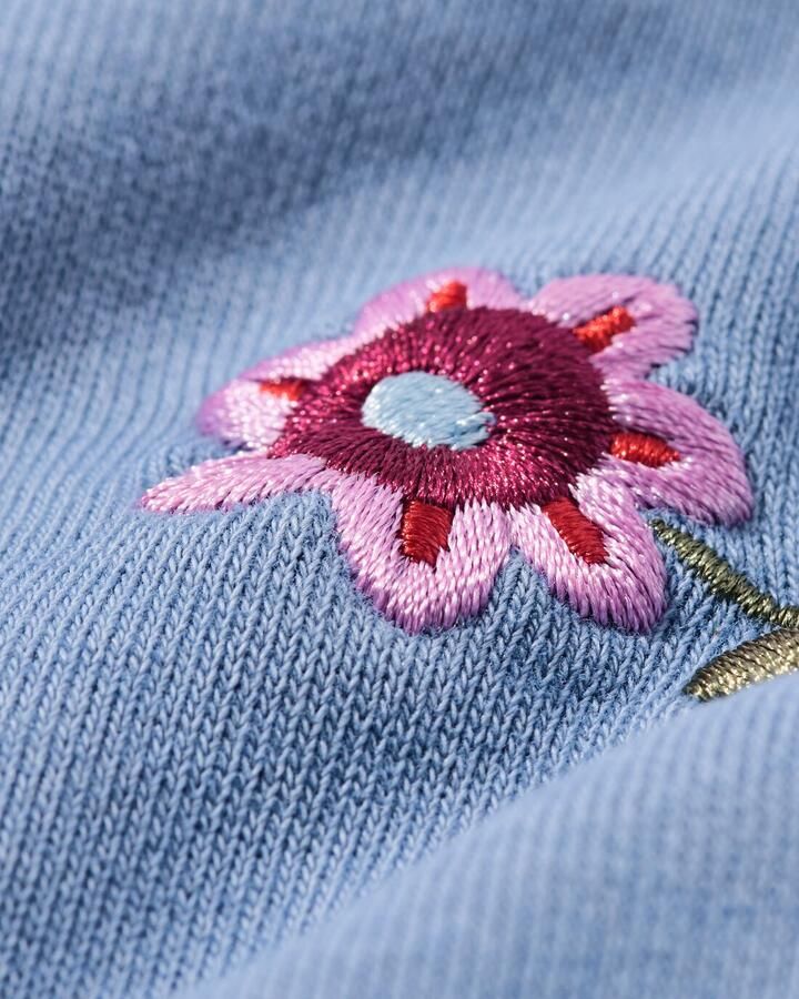 HEMA Kindertrui Bloemen Blauw (blauw) - Foto 2