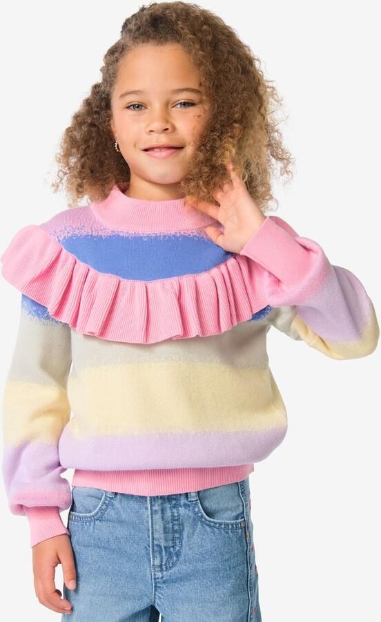 HEMA Kindertrui Fijngebreid Roze (roze) - Foto 2