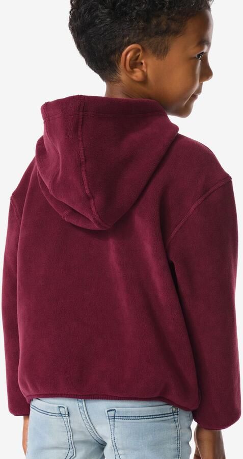 HEMA Kindertrui Fleece Bordeauxrood (bordeauxrood)