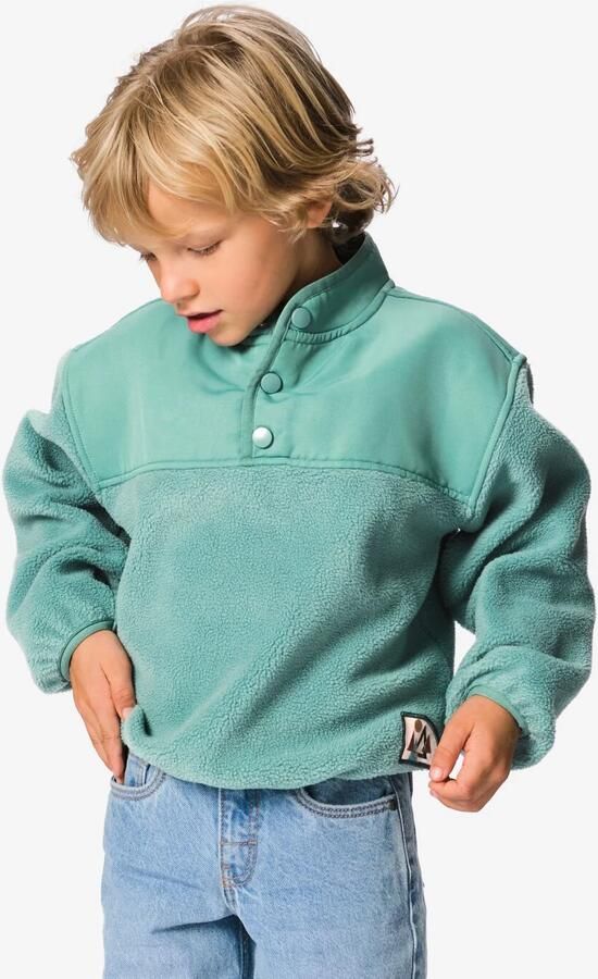 HEMA Kindertrui Fleece Groen