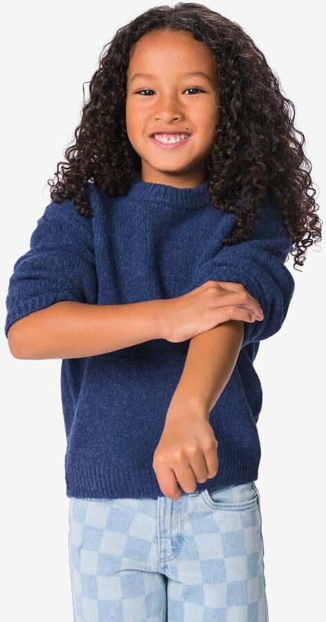 HEMA Kindertrui Gebreid Blauw