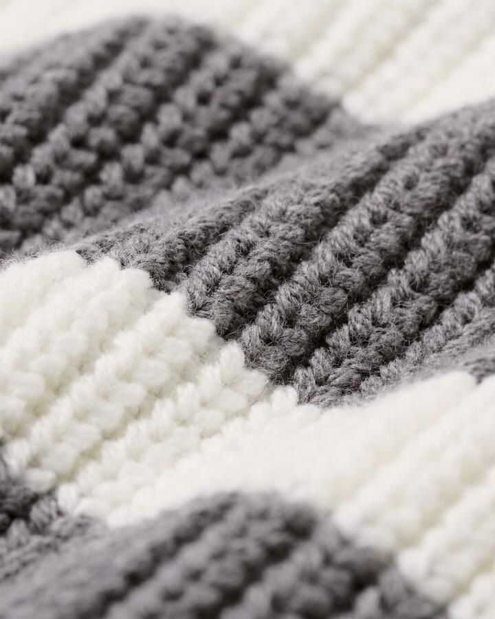 HEMA Kindertrui Gebreid Strepen Donkergrijs (donkergrijs)