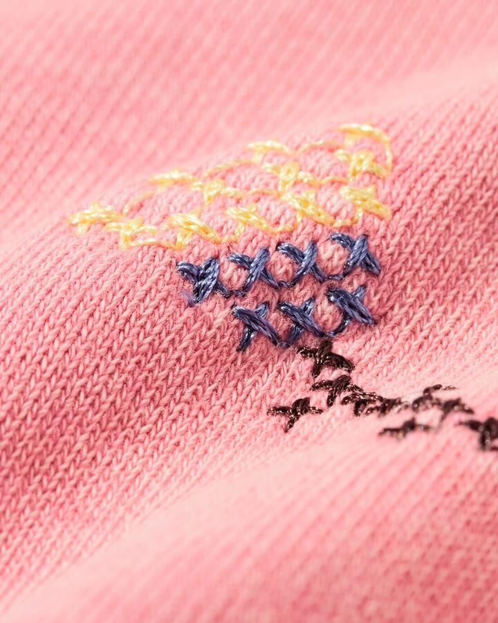 HEMA Kindertrui Sweatstof Bloemen Roze (roze) - Foto 2