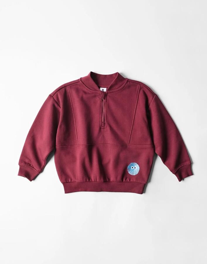 HEMA Kindertrui Sweatstof Bordeauxrood