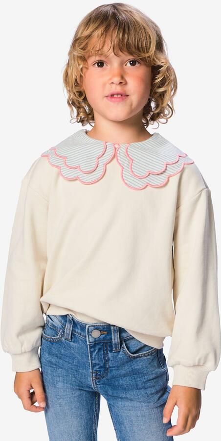 HEMA Kindertrui Sweatstof Ecru (ecru)