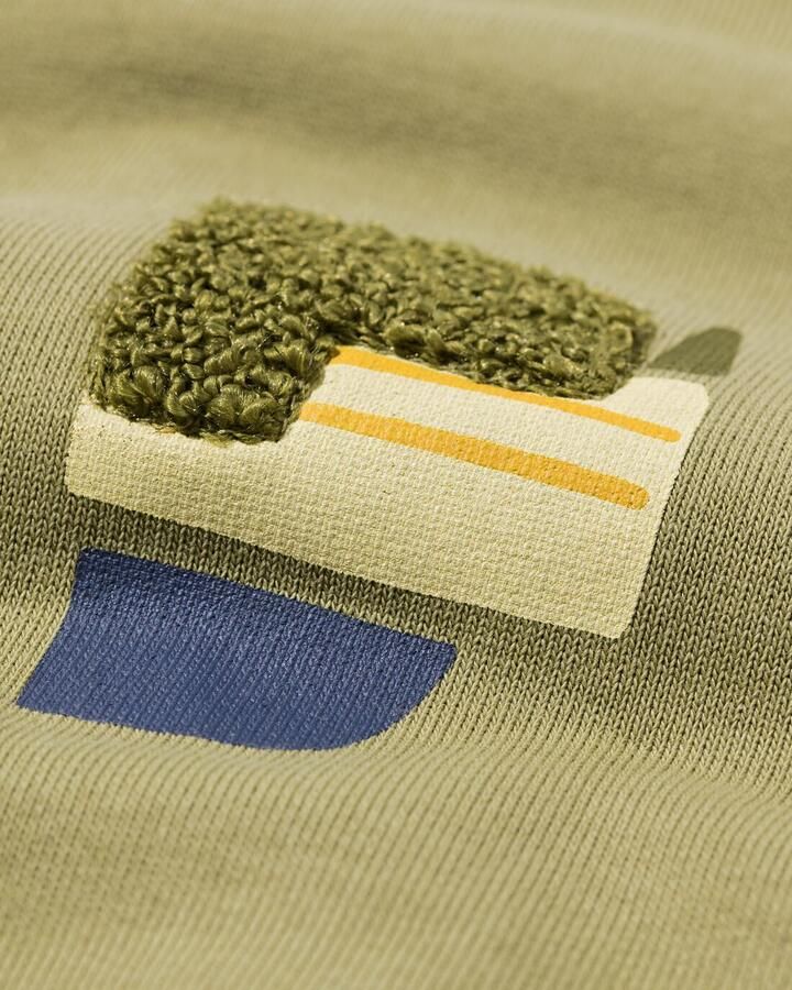 HEMA Kindertrui Sweatstof Grafisch Groen (groen) - Foto 2